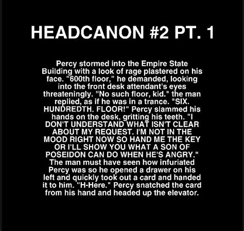 Headcanon 2 Pt 1 Percy Jackson Fanfic Percy Jackson Head Canon