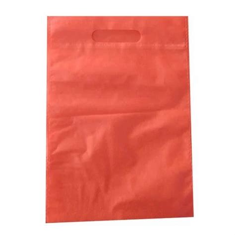 Red Plain D Cut Non Woven Bag At Rs 140 Kg Non Woven D Cut Bag In