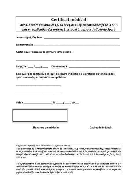 Certificat Médical Téléchargement Gratuit Documents Pdf Word Et Excel