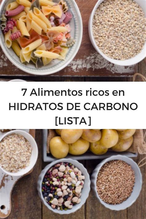 7 Alimentos Ricos En HIDRATOS DE CARBONO LISTA