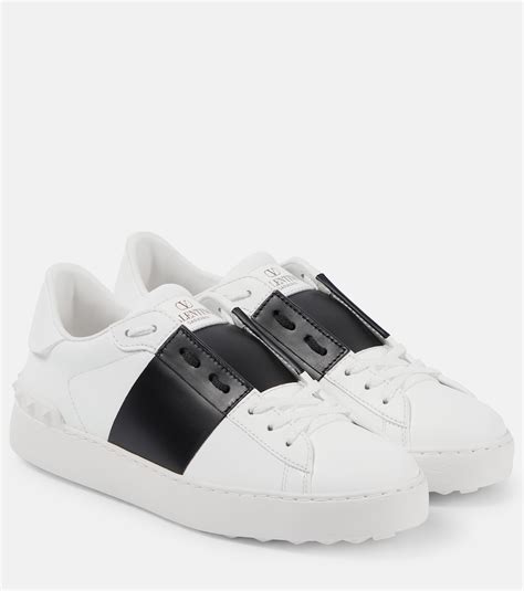 Valentino Garavani Open leather sneakers in white - Valentino Garavani ...