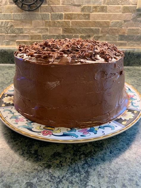 Hersheys Chocolate Cake With Cream Cheese Filling And Chocolate Cream Cheese Buttercream