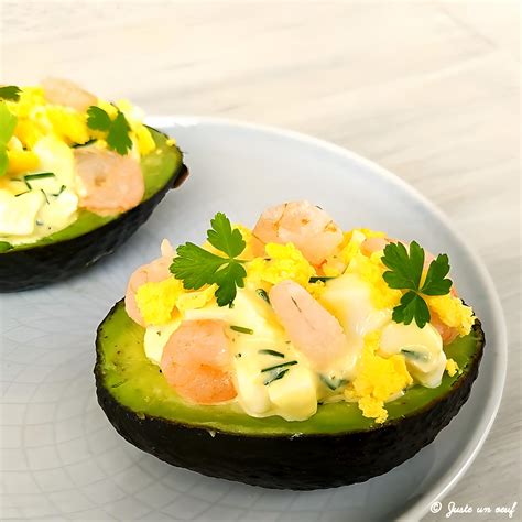 Recette D Avocats Aux Crevettes Par Juste Un Oeuf