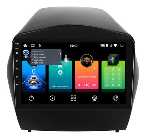 Central Multimidia Ix35 Android 2gb Carplay Voz 32gb 9p 2cam