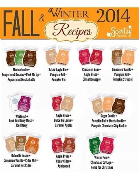 Fun Fall Scentsy Scent Recipes Scentsy