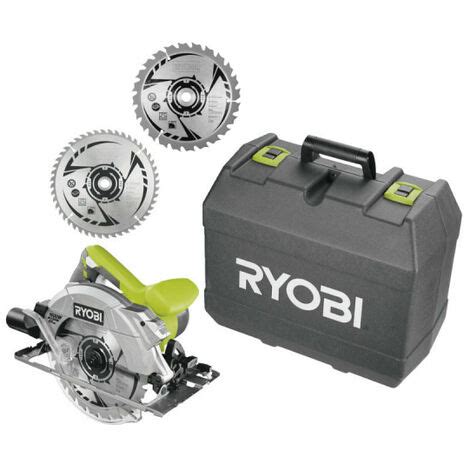 Pack RYOBI Scie Circulaire RCS1600 K2B 1600W 66mm 1 Lame 48 Dents