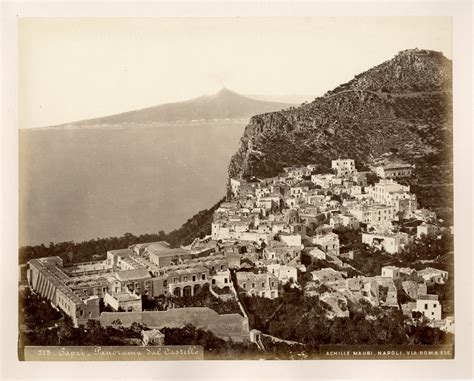 Mauri Italie Capri Panorama Dal Castello By Photographie Originale