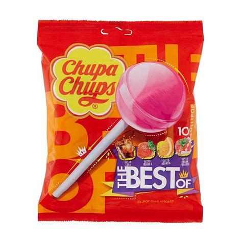 Chupa chups pirulito corante natural pacote 10 peças 120G Submarino