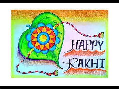 RAKHI FESTIVAL DRAWING EASY /RAKHI DRAWING EASY/ RAKSHA BANDHAN DRAWING ...