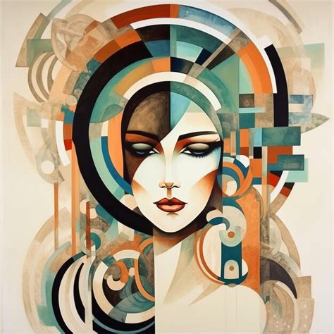 Premium Ai Image Expressionism Meets Art Deco In Bohemian Design