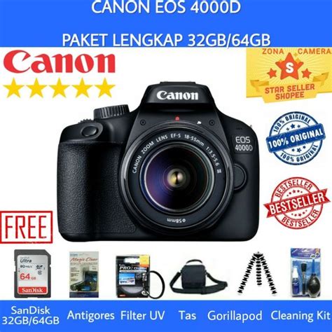 Jual Canon Eos D Kit Mm Iii Wifi Original Paket Lengkap Gb