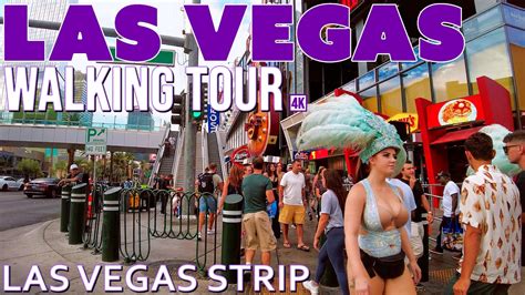 Las Vegas Strip Walking Tour Pm Youtube