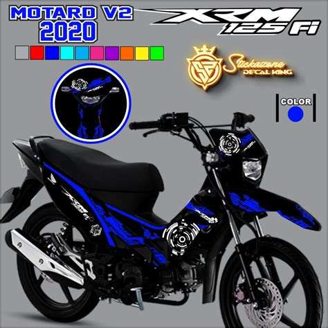 HONDA XRM MOTARD 125 FI V2 CIRCUIT DESIGN FULL STICKER DECALS PRINTED