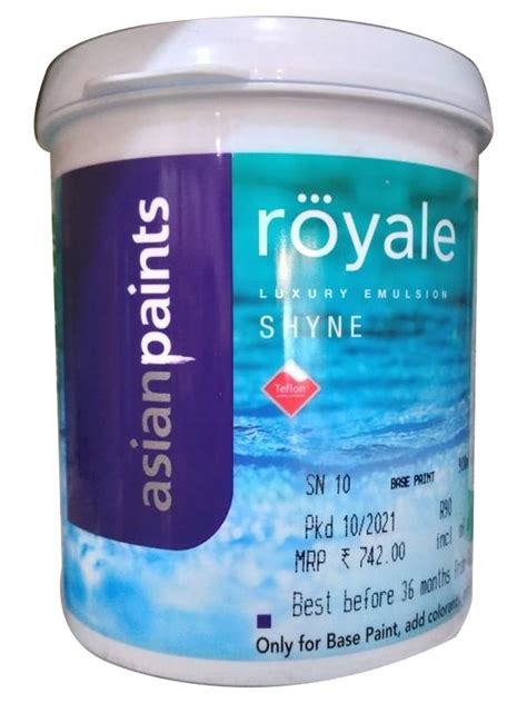 Asian Paints Royale Luxury Emulsion Shyne Packaging Size 20 L At Rs