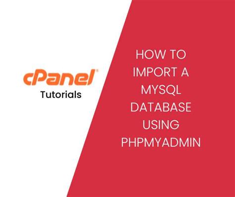 How To Import A Mysql Database In Phpmyadmin Domainking