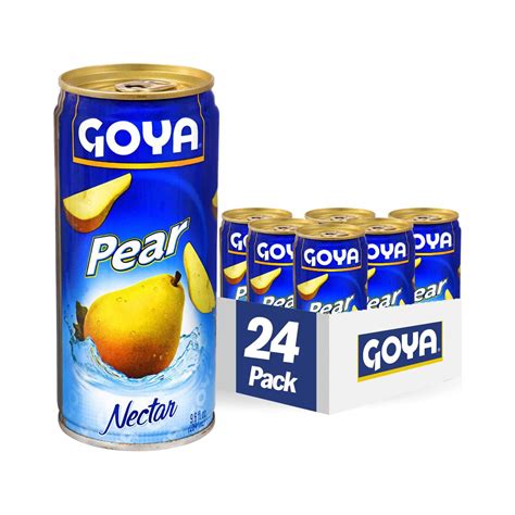 Goya Foods Pear Nectar 96 Fl Oz Pack Of 24