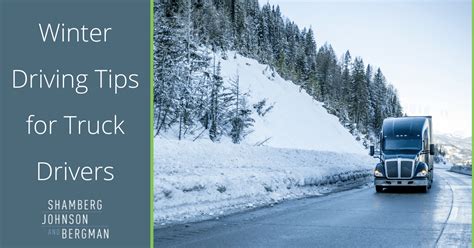 Winter Driving Tips For Truck Drivers