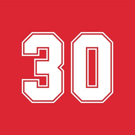 Premium Vector | Basketball and baseball sport numbers 30 
