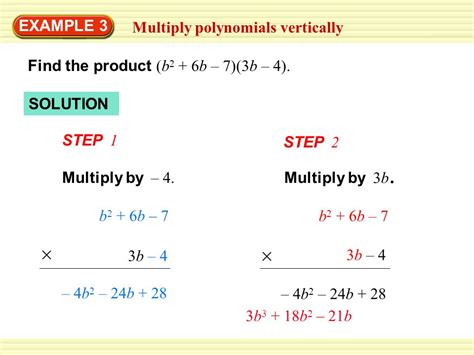 Multiplying Polynomials Examples