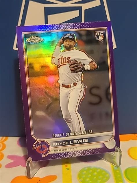 Topps Chrome Update Baseball Royce Lewis Purple Refractor Rc