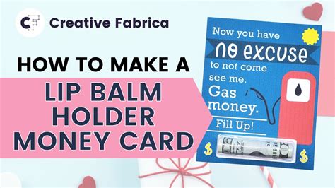 How To Make Your Own Money Card With A Lip Balm Holder YouTube