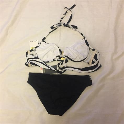 Coco Reef Swim Coco Reef Halter Underwire D Zebra Bikini Poshmark