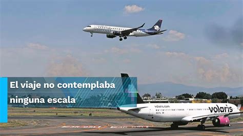 Avión desvía su ruta y aterriza en el AICM salió de Monterrey e iba a