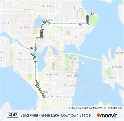 62 Route Schedules Stops And Maps Downtown Seattle Fremont Updated