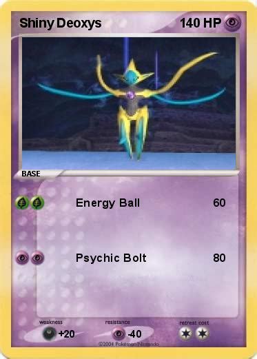 Pokémon Shiny Deoxys - Energy Ball - My Pokemon Card