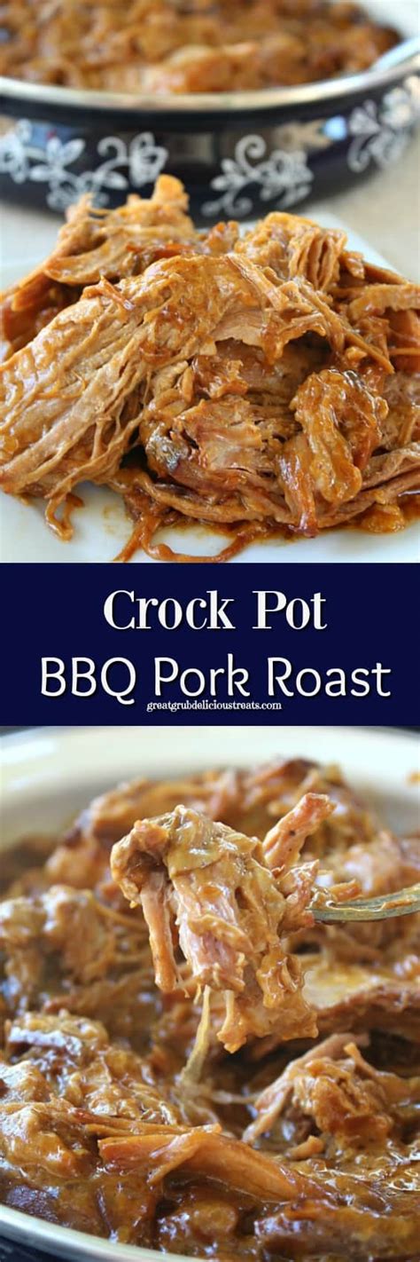 Crock Pot Bbq Pork Roast Great Grub Delicious Treats