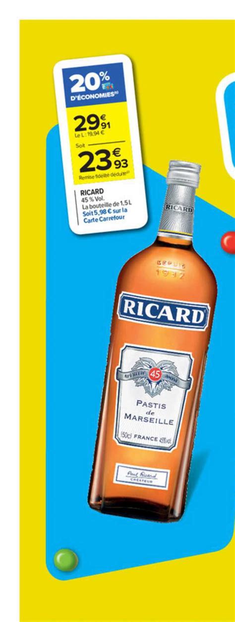 Promo Ricard Chez Carrefour Market Icatalogue Fr