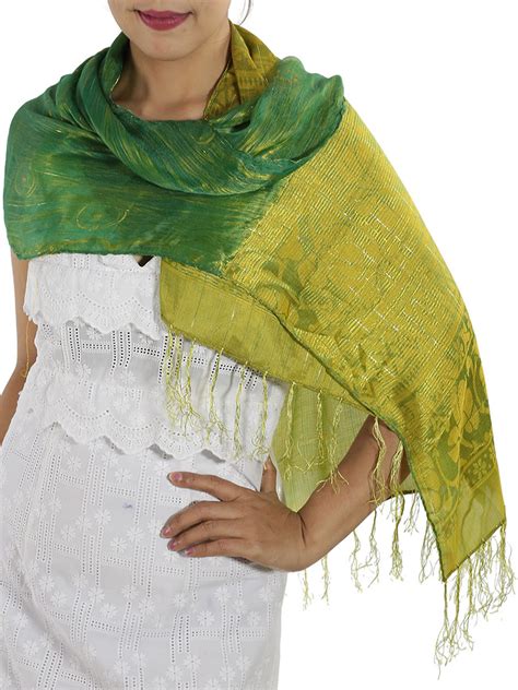 * Green Silk Scarf | Green Silk Scarves - Shop Online & Save