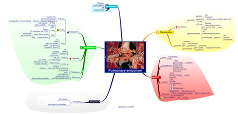 Pulmonary Embolism Concept Map Chartdevelopment