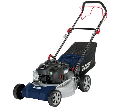 SPEAR JACKSON 46CM SELF PROPELLED PETROL LAWNMOWER WITH BRIGGS STRATTON