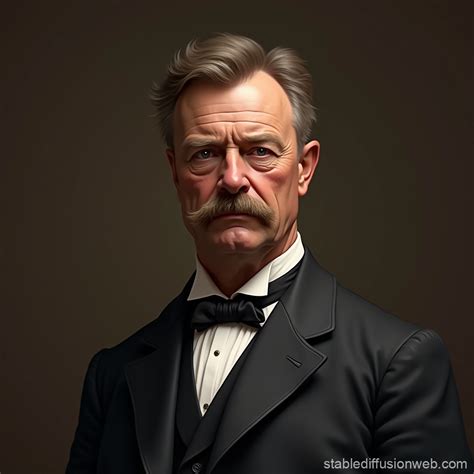 Realistic Theodore Roosevelt Portrait Stable Diffusion Online