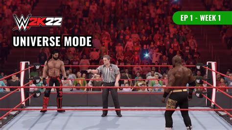 Wwe 2k22 Universe Mode With Seth Rollins Episode 1 Rivalry Start With