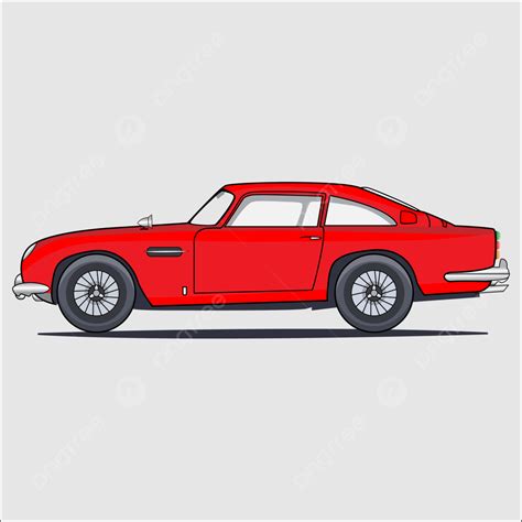 Vintage Red Car Red Car Car Side View Vintage Car PNG And Vector