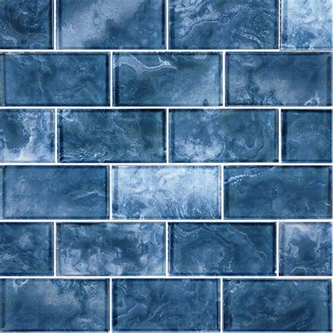 Gunmetal Blue 2 X 4 Subway Tile Gs84896b8 Glass Pool Tile