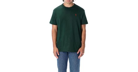 Polo Ralph Lauren Cotton Classic Ss T Shirt In Green For Men Lyst Canada