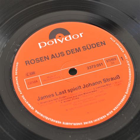 James Last Rosen Aus Dem Süden James Last Spielt Johann Strauß LP