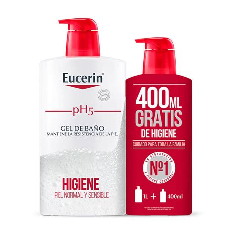 Eucerin gel de baño ph5 pack 1 litro 400ml de regalo