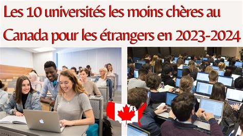 Les Universit S Les Moins Ch Res Au Canada Pour Les Trangers En