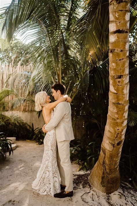 Eclectic Beautiful Natural Beach Akiin Tulum Wedding