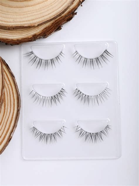 DAZY 3pairs Natural Extra Long False Eyelashes