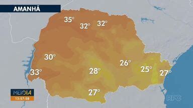 Meio Dia Paraná Curitiba Temperatura deve subir nesta sexta feira