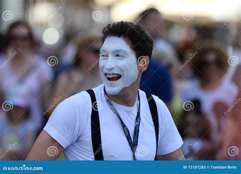 Zagreb Cest Is The Best Clown Face Expression Editorial Stock Photo