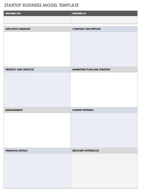 Business Model Canvas Template Excel Collection