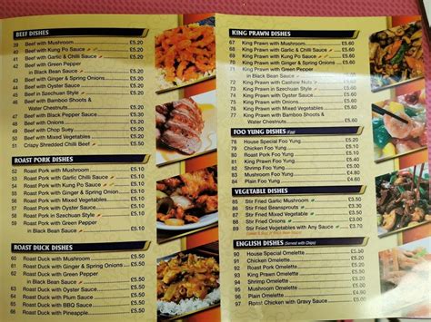 Menu At Golden Wok Chinese Takeaway Restaurant Tonypandy