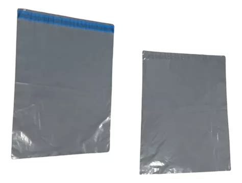 100 U Envelope Saco Plástico Sedex Cinza 35x45 Cm Parcelamento sem juros