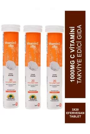 Sunlife Vitamin C Mg Efervesan Tablet Adet Fiyat Ve Yorumlar